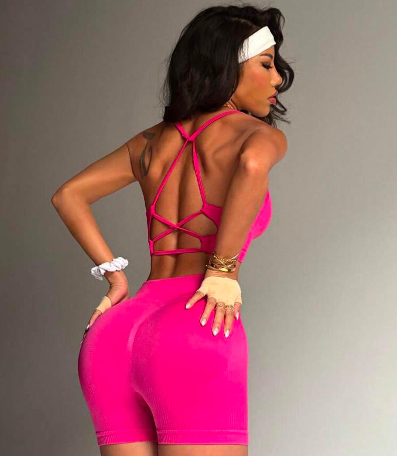 Hattie pink gym set