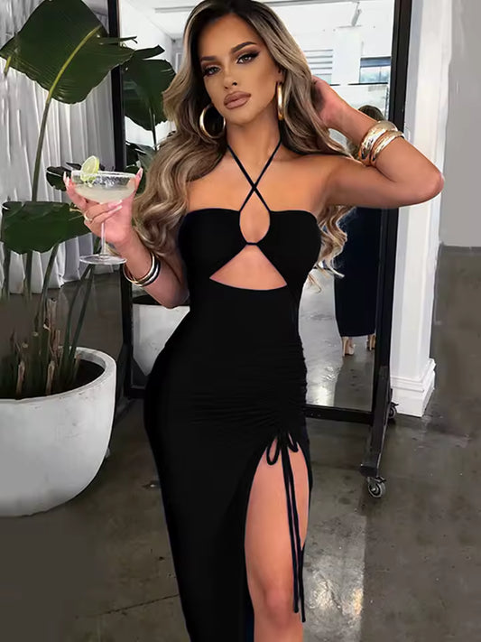 Midi Backless Dress