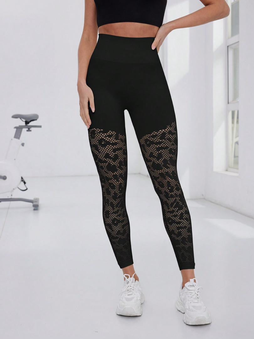 Thigh High Lace Looking Leggings