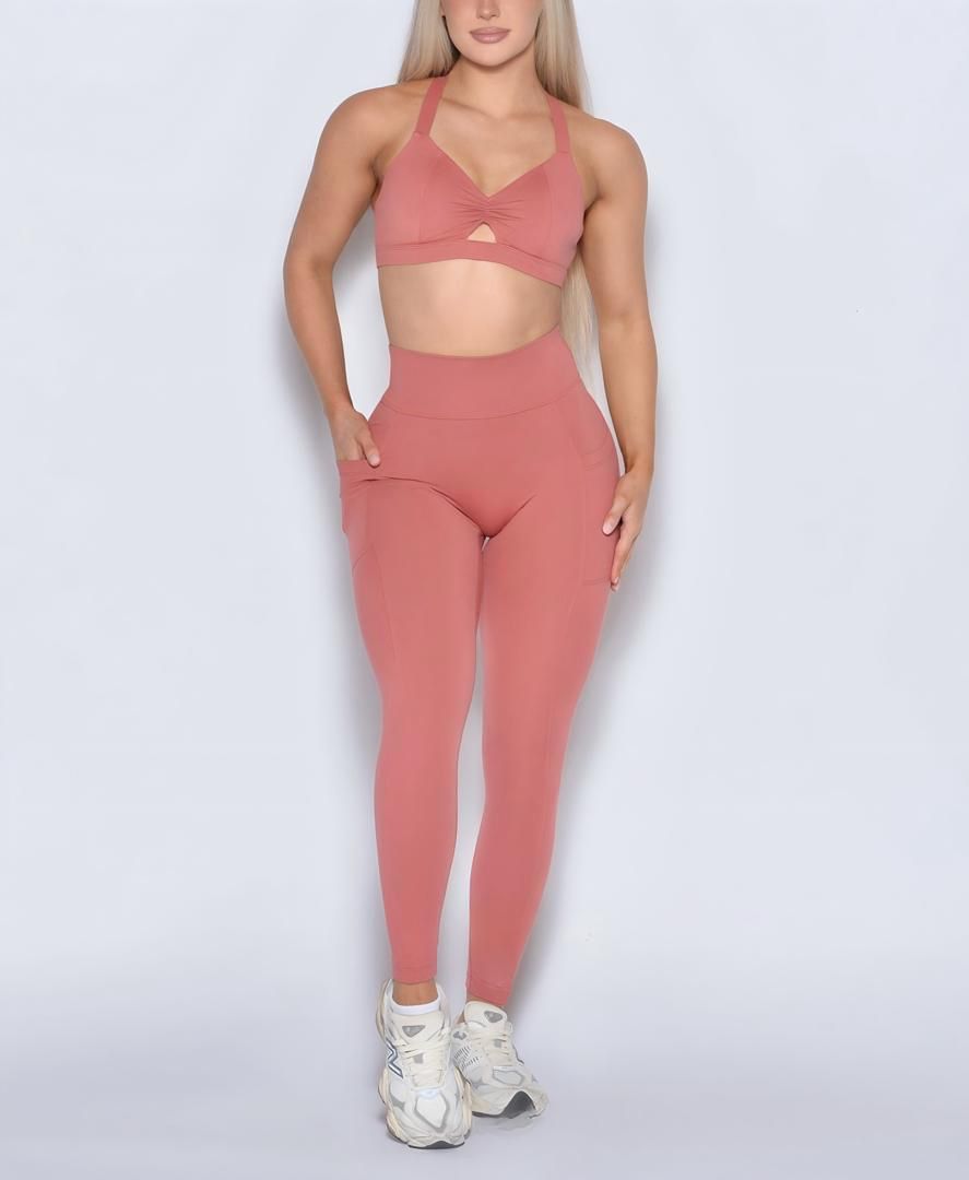 Keyhole Kinetic — Women’s 2‑Piece Activewear Set