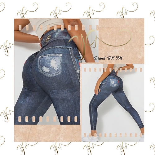Jean effect leggings4