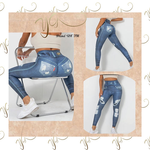 Jean effect leggings1