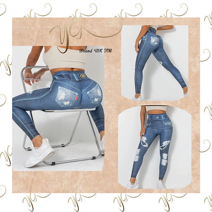 Jean effect leggings1