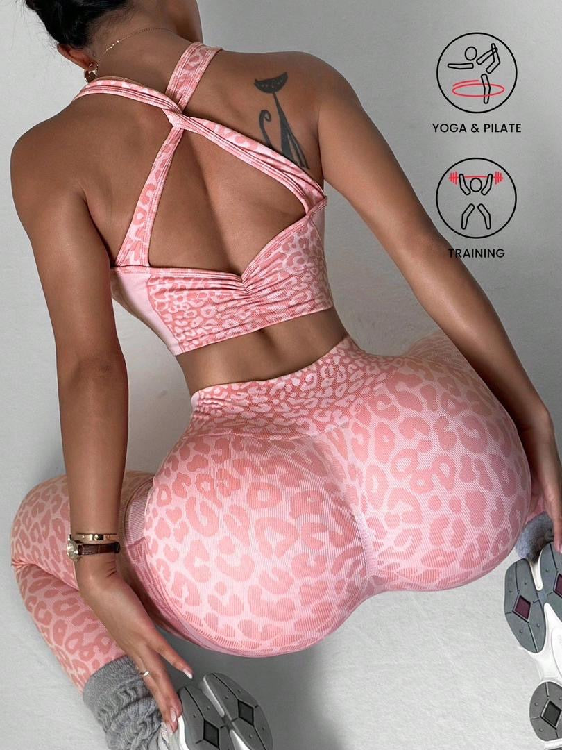 2 Piece Leopard Print Set