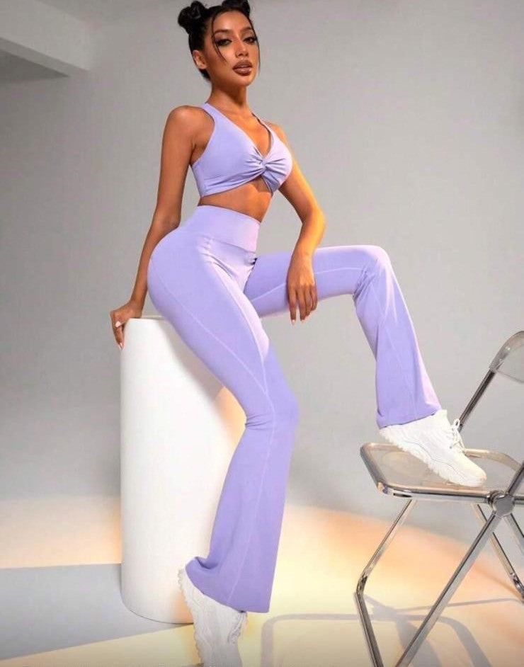 Alissa Purple Flare Set