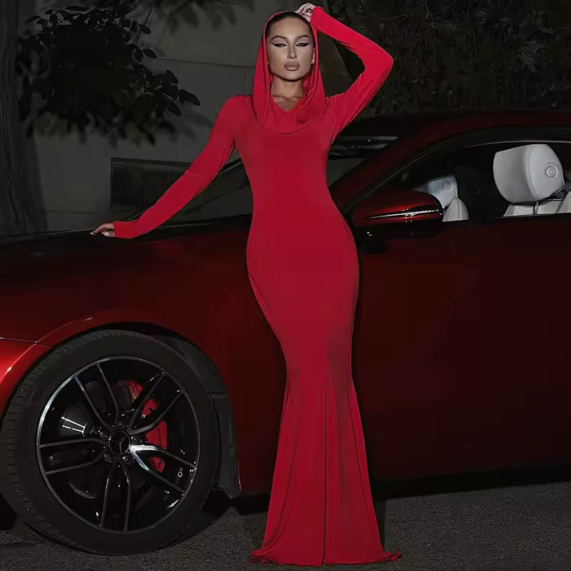 High Street Hooded Dress