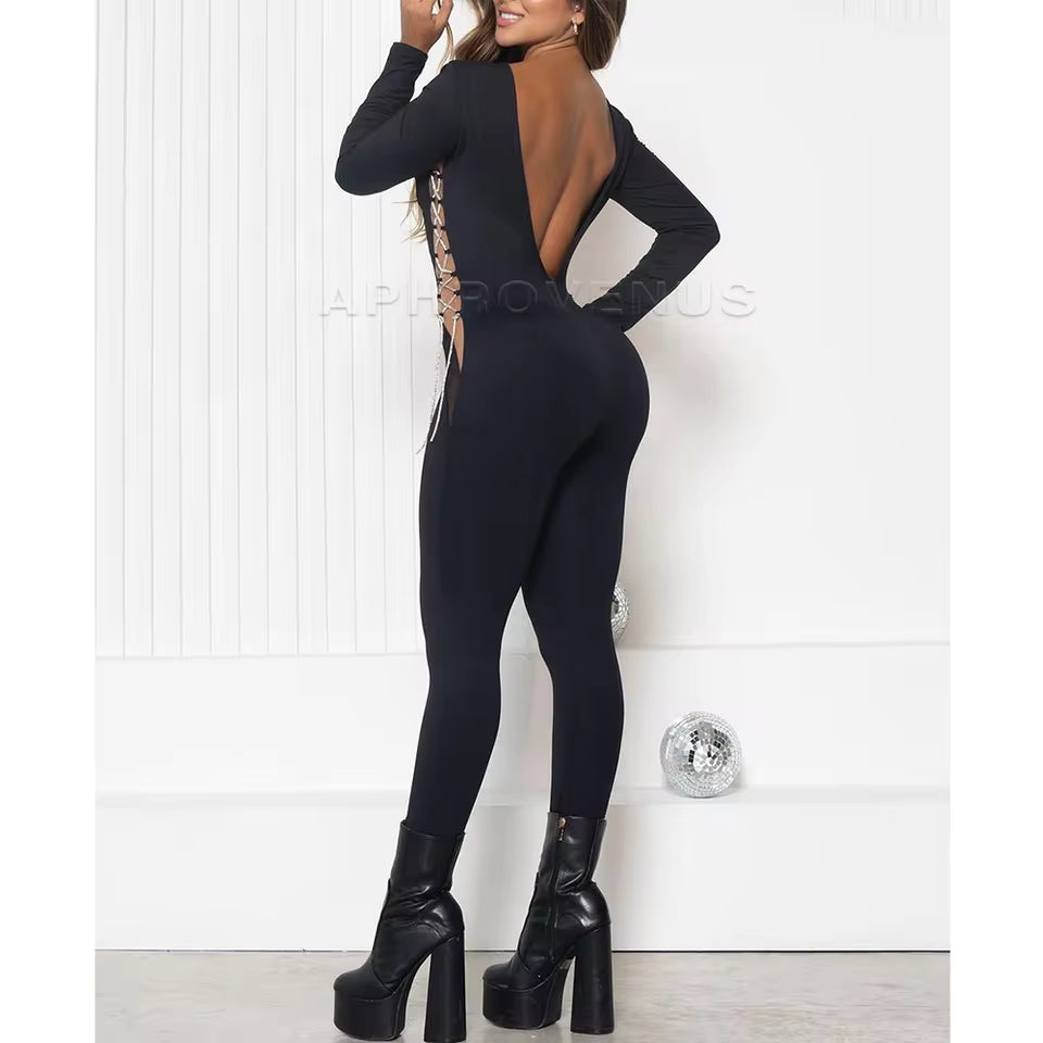 Light Control Backless Shapewear Jumpsuit