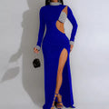 Blue Rhinestone Dress