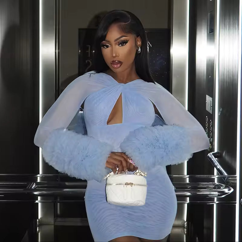 Sky Blue Mini Dress