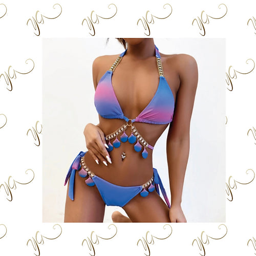 Tye Dye Diamante Bikini