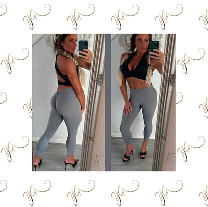 V scrunch bottom leggings3