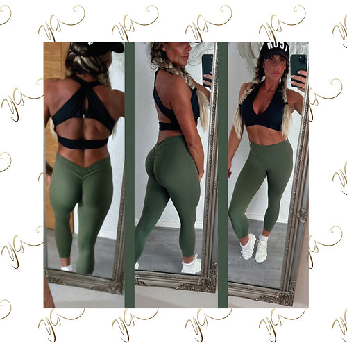V scrunch bottom leggings5
