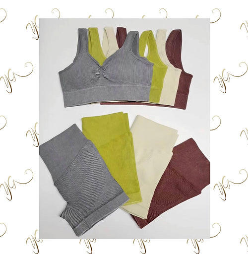 YG Scrunch Bum Ribbed Shorts Set4