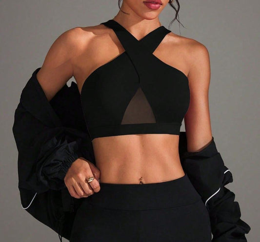 Cropped Black Top